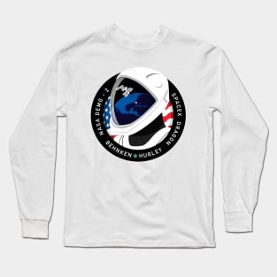 SpaceX Artwork for DM-2 Long Sleeve T-Shirt